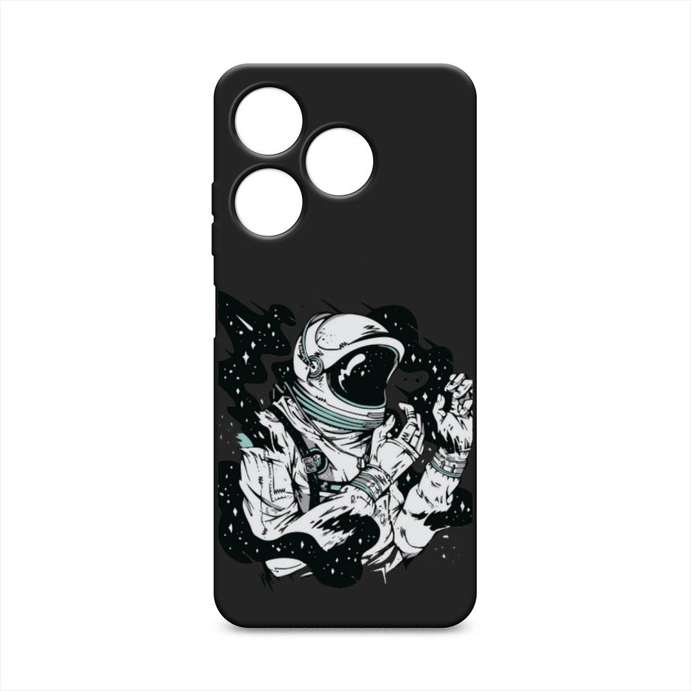 

Чехол Awog на Tecno Spark 10 4G "Космонавт арт", Черный;бежевый;белый, 303552-1