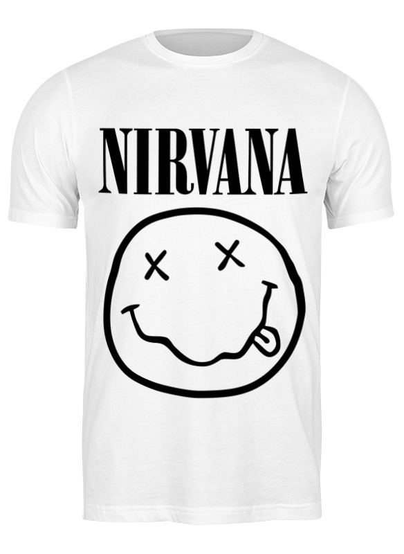 

Футболка мужская Printio Nirvana (нирвана) белая L, Белый, Nirvana (нирвана)