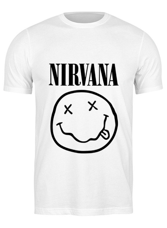 

Футболка мужская Printio Nirvana (нирвана) белая L, Белый, Nirvana (нирвана)