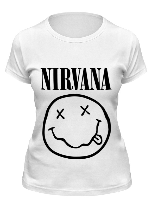 

Футболка женская Printio Nirvana (нирвана) белая L, Белый, Nirvana (нирвана)