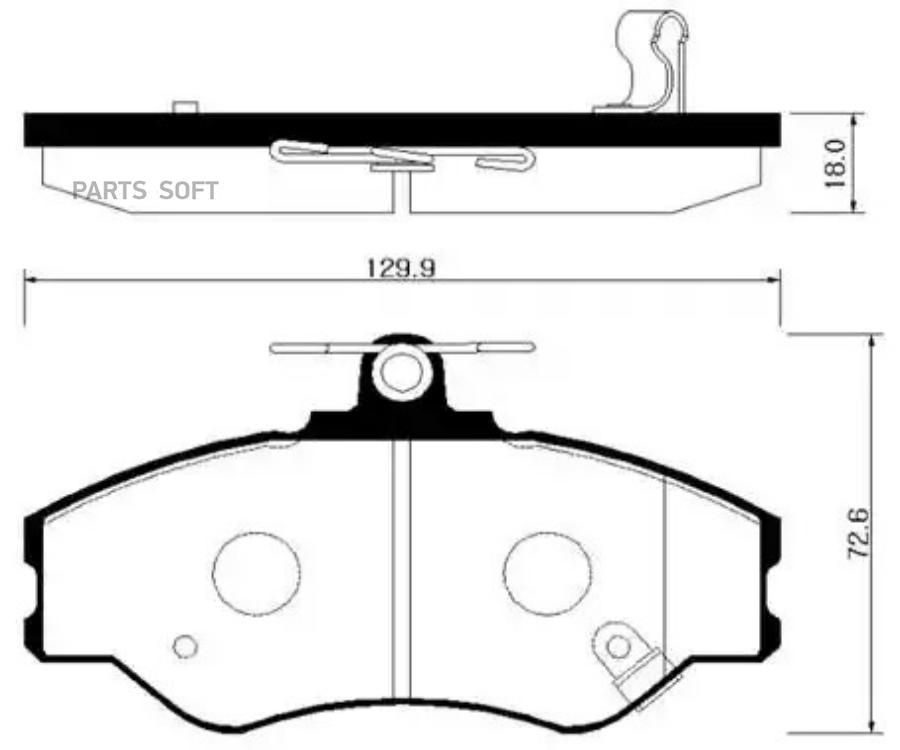 

Тормозные колодки HSB дисковые HP0019