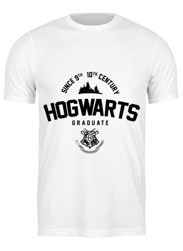 

Футболка мужская Printio Hogwarts graduate белая L, Hogwarts graduate