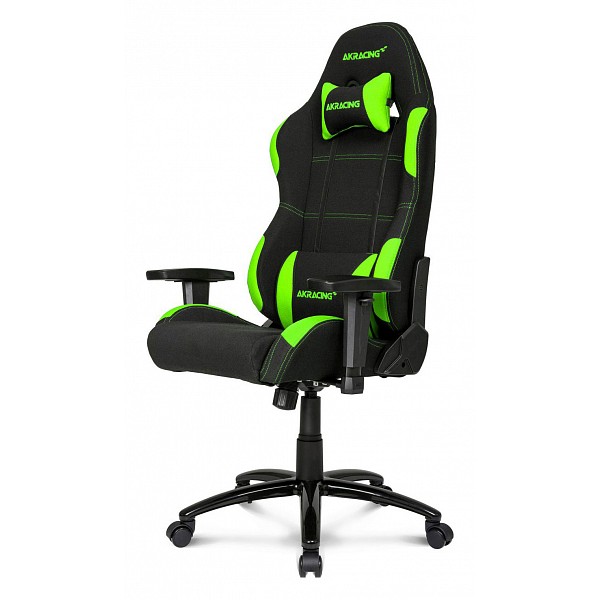 Кресло игровое Akracing K7012, черный/зеленый