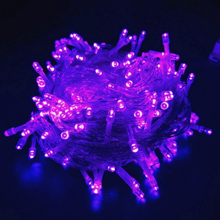 фото Светодиодная гирлянда activ нить 10 метров с контроллером. 100 диодов, фиолетовая