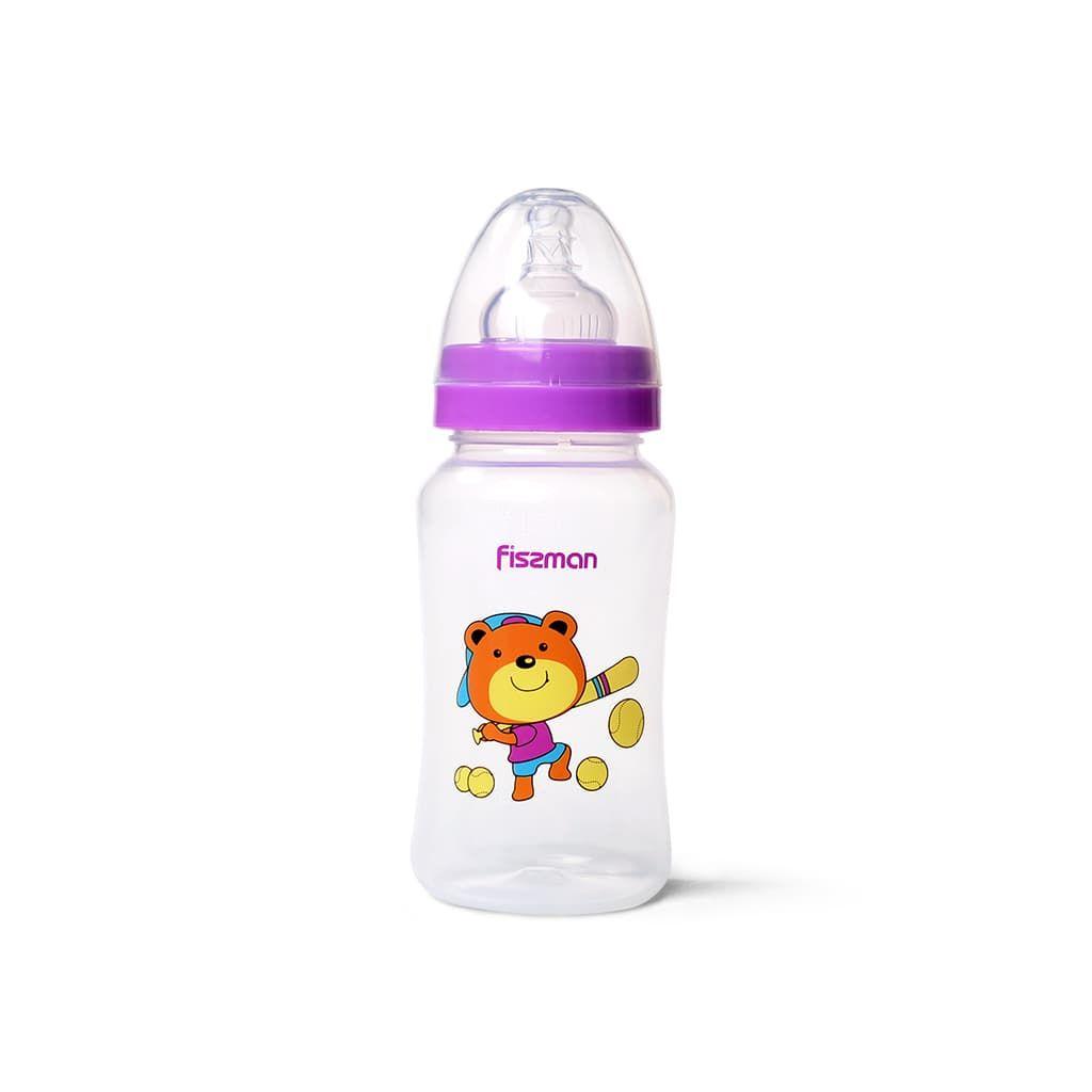 Бутылочка для кормления Fissman 300 мл, 19 см, пластик, фиолетовый 6892 стульчик для кормления nuovita futuro bianco viola фиолетовый