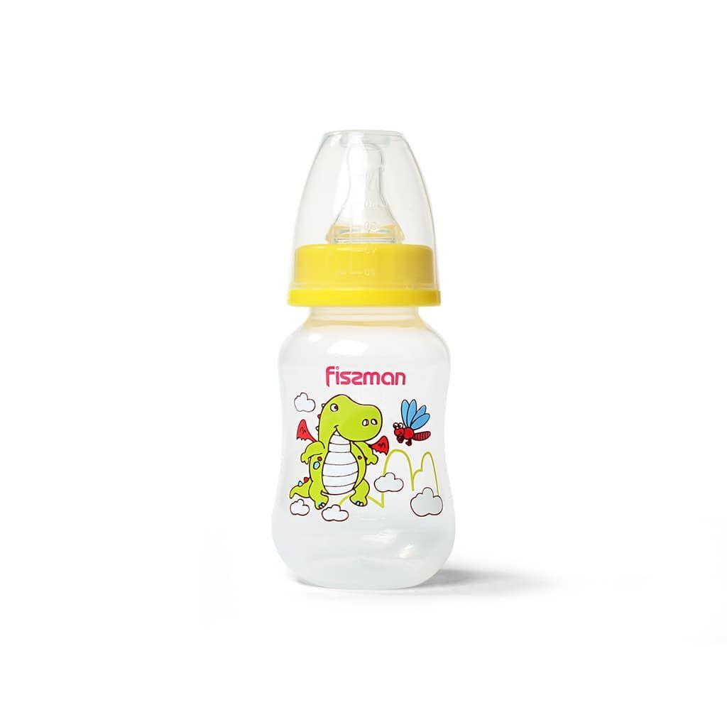 Бутылочка для кормления Fissman 125 мл, пластик, желтая 6873