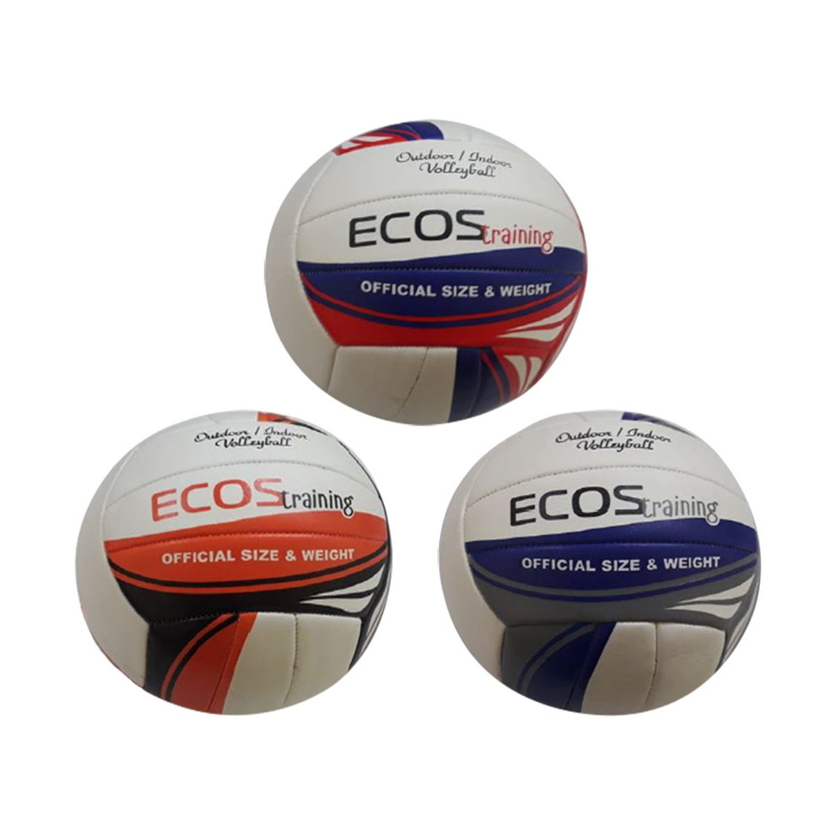 

Мяч волейбольный Ecos Training VB90 №5, цвет в ассортименте, Разноцветный