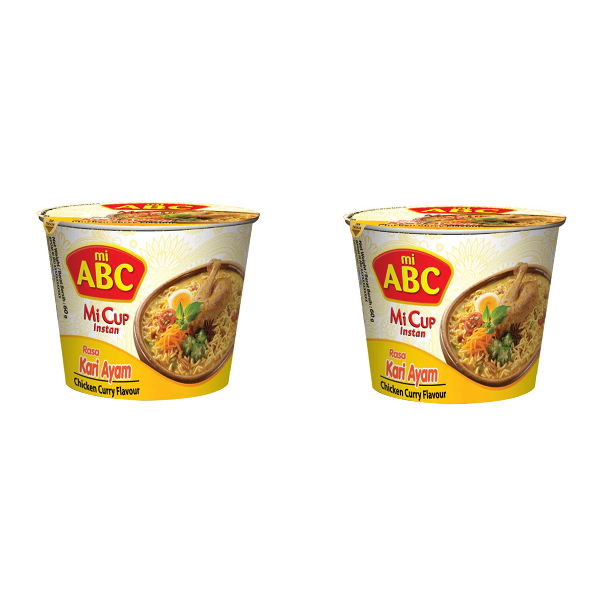 

Лапша быстрого приготовления Mi Cup со вкусом Курица карри, 2 шт по 60 г