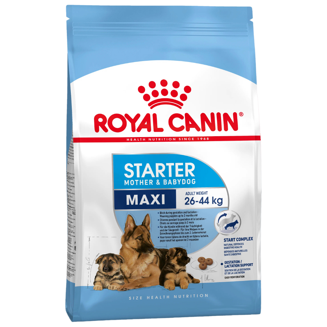 

Сухой корм для щенков ROYAL CANIN Maxi Starter Mother & Babydog, птица, 15кг, Starter Maxi