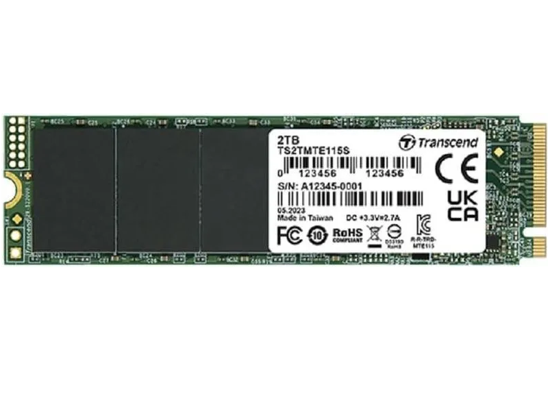 SSD накопитель Transcend 115S M.2 2280 2 ТБ (TS2TMTE115S)