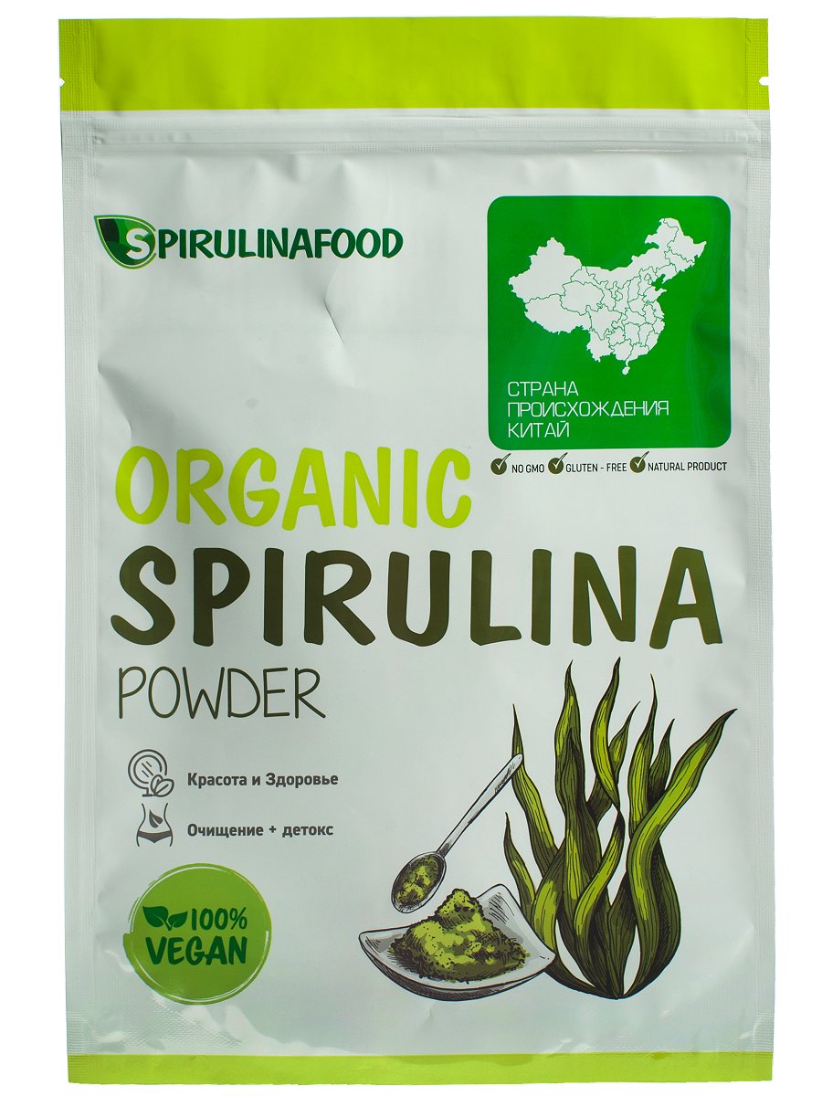 Спирулина порошок Spirulina maxima 500 г