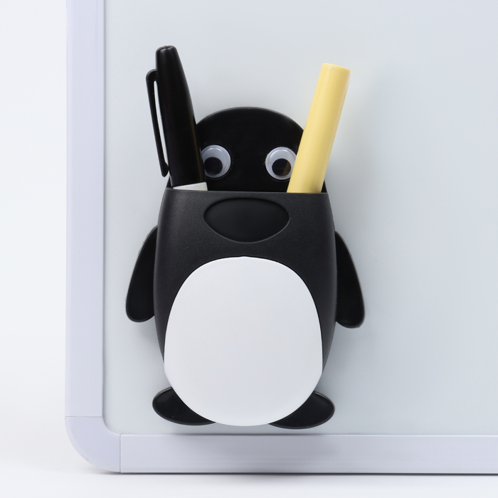 

Магнитная универсальная подставка для маркеров и губок Пингвин 3.5х9х12.5см, Черный