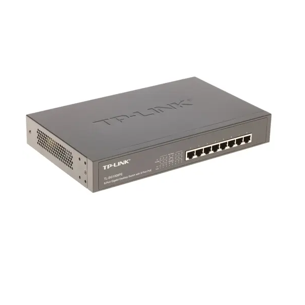 Коммутатор TP-Link TL-SG1008MP серый (TL-SG1008MP)