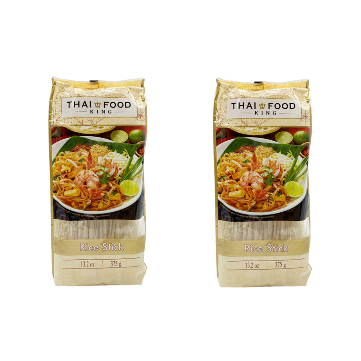 

Лапша рисовая Thai Food King 1 мм, 2 шт по 375 г