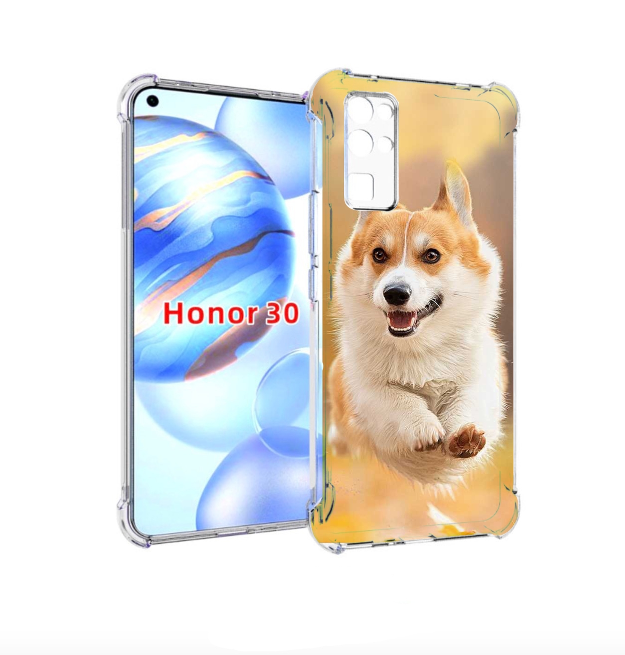 

Чехол бампер MyPads когри собака для Honor 30 (BMH-AN10) противо, Прозрачный, Tocco