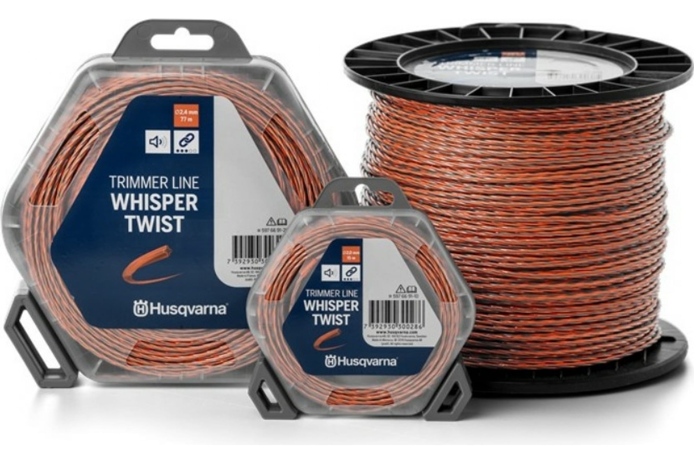 Леска для триммера витая крест 2,7 мм Husqvarna Whisper twist 5976691-30 10 м