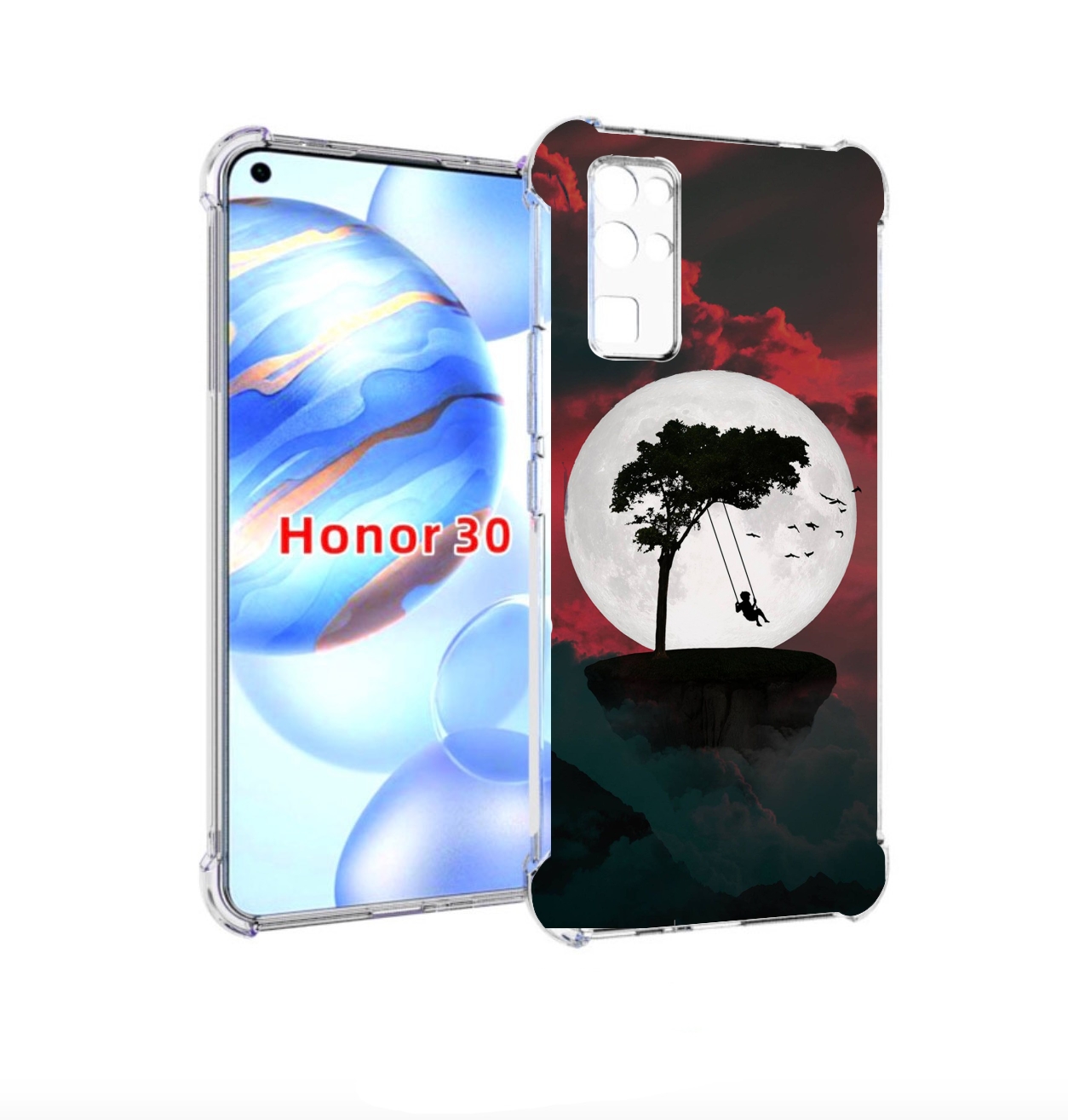 

Чехол бампер MyPads качели-над-пропастью для Honor 30 (BMH-AN10), Прозрачный, Tocco