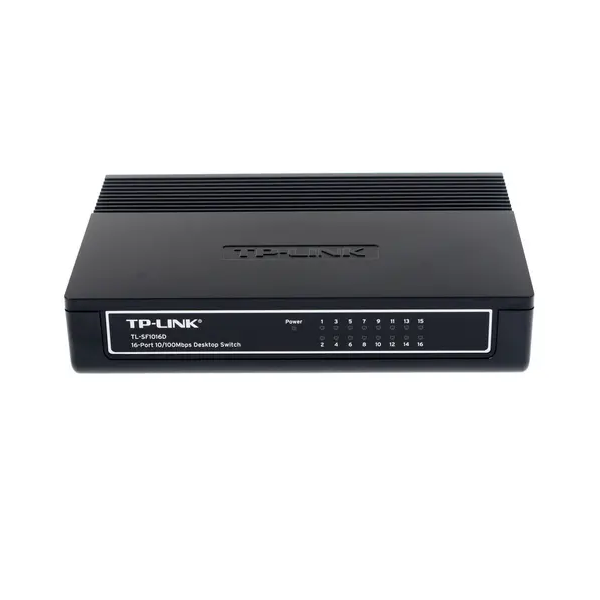 Коммутатор TP-Link TL-SF1016D черный (TL-SF1016D)