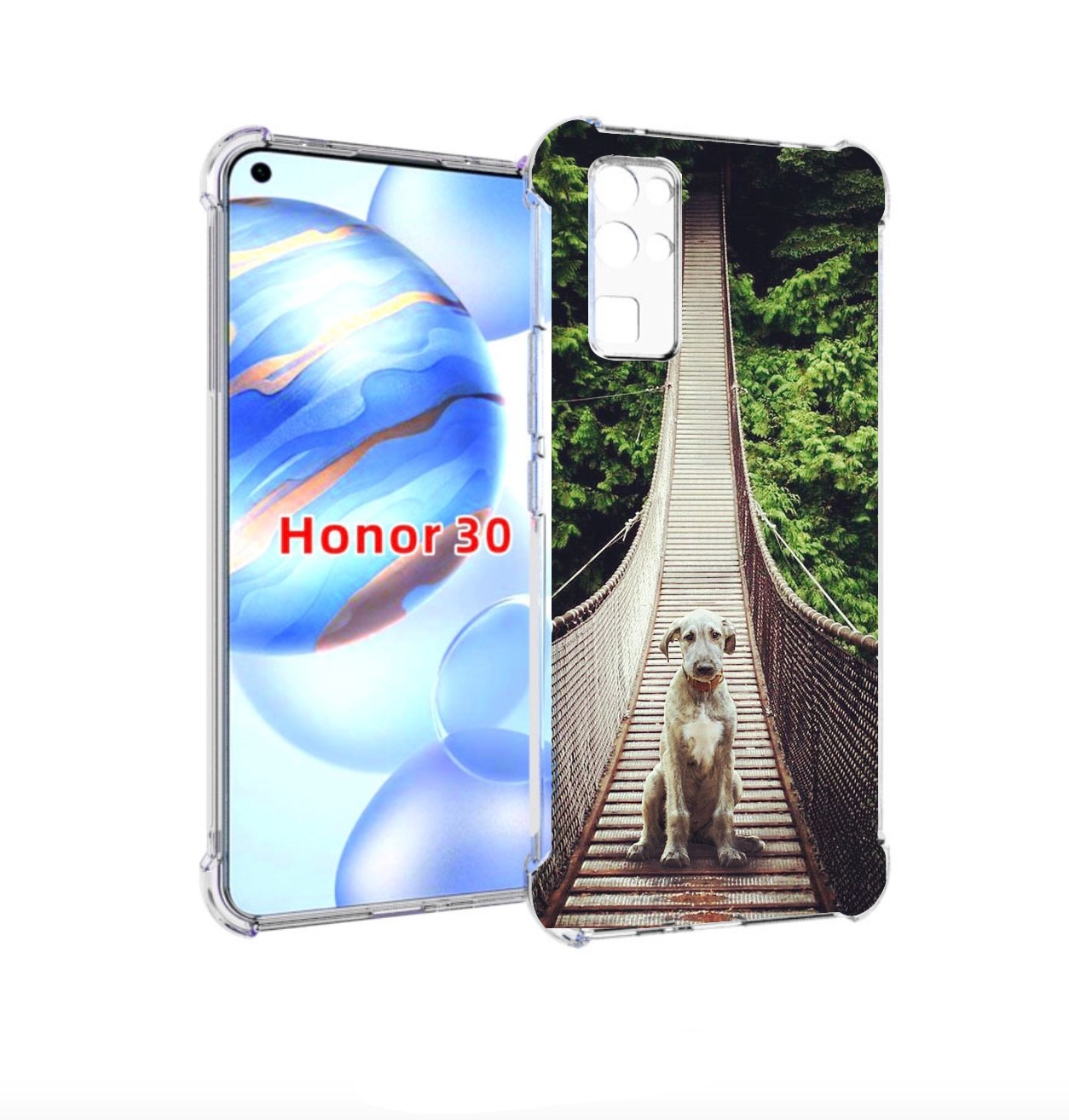 

Чехол бампер MyPads ирландскии волкодав для Honor 30 (BMH-AN10), Прозрачный, Tocco