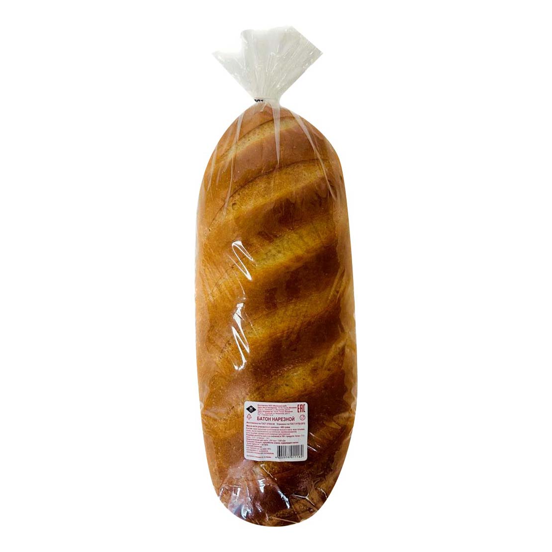 Батон Жуковский хлеб пшеничный в нарезке 400 г
