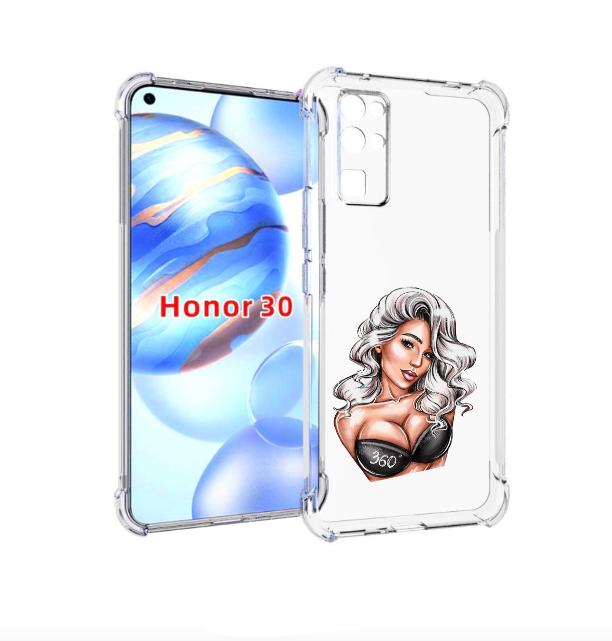 

Чехол бампер MyPads ивлеева-рисунок женский для Honor 30 (BMH-AN, Прозрачный, Tocco