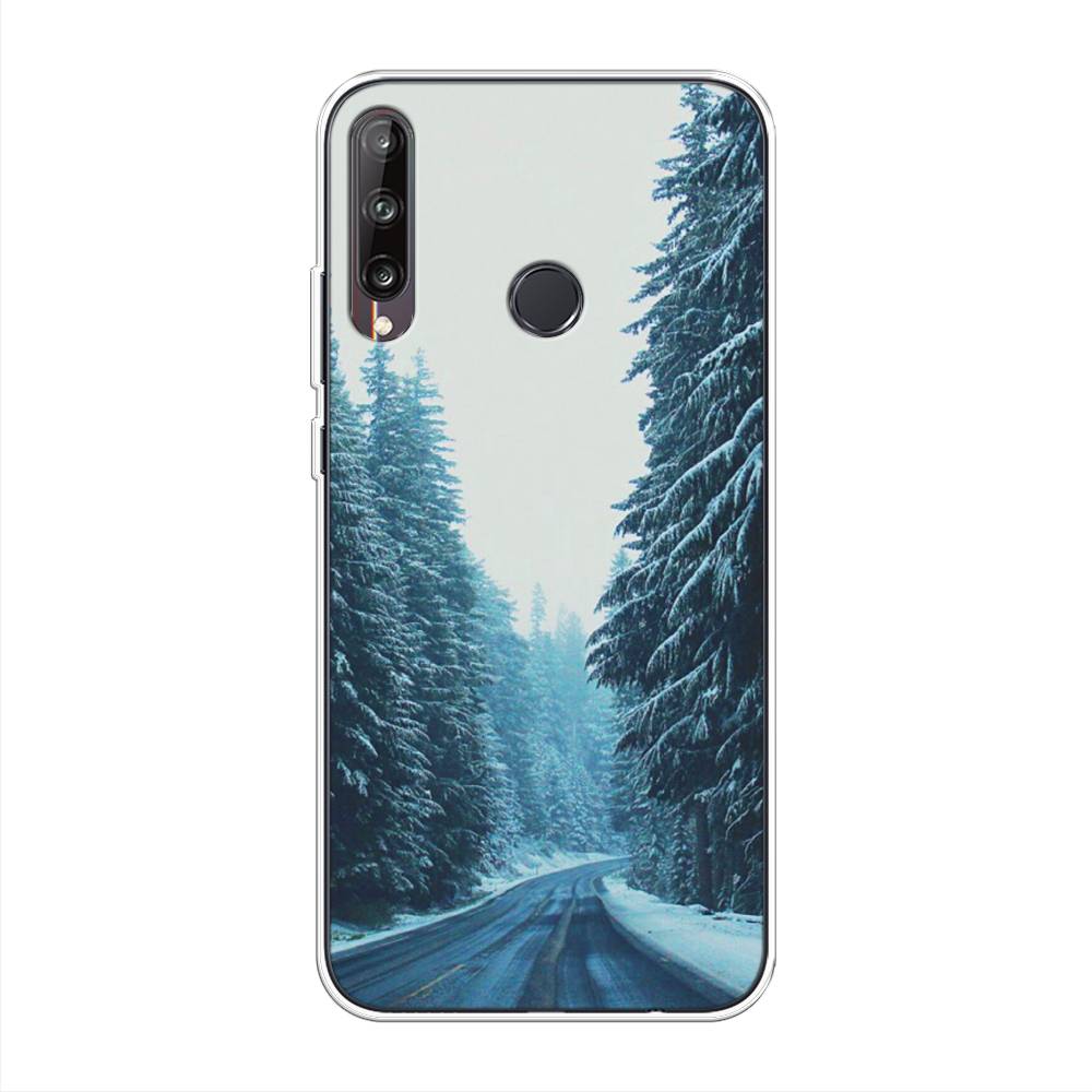 

Чехол на Huawei Y7p "Зима 9", Бежевый;голубой;черный, 6103350-2