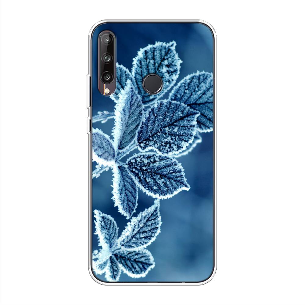 

Чехол на Huawei Y7p "Зима 6", Голубой;белый, 6103350-2
