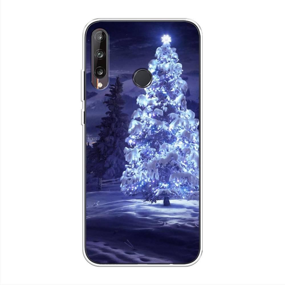 

Чехол на Huawei Y7p "Зима 4", Синий;черный;белый, 6103350-2