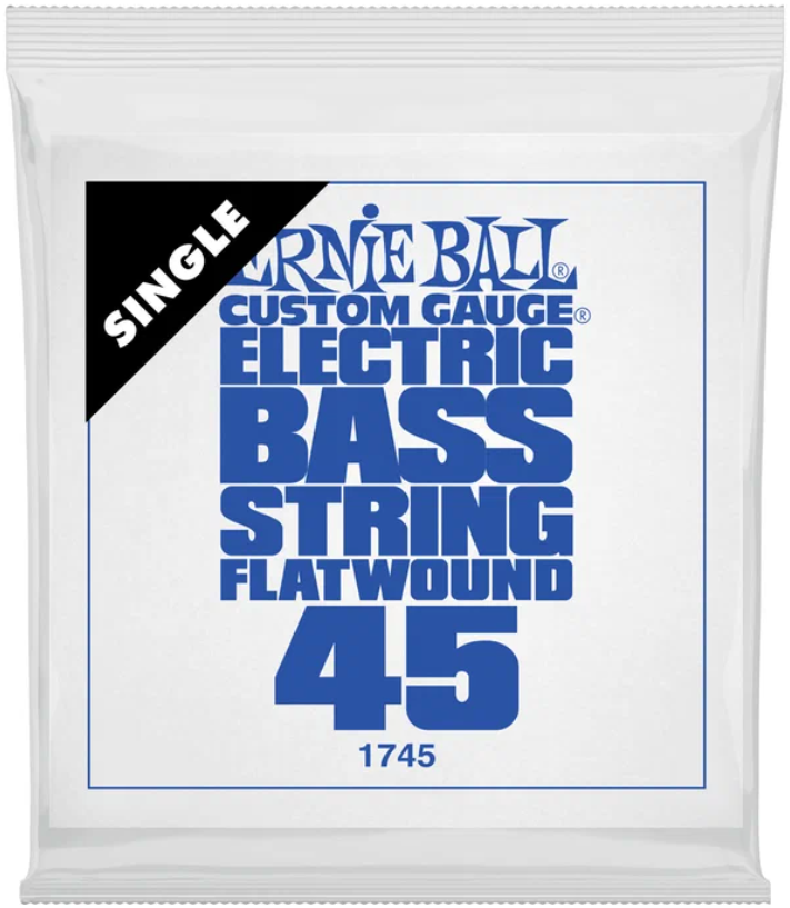 

Ernie Ball 1745 - одиночная струна для бас-гитары. Сталь, Flat Wound, калибр .045