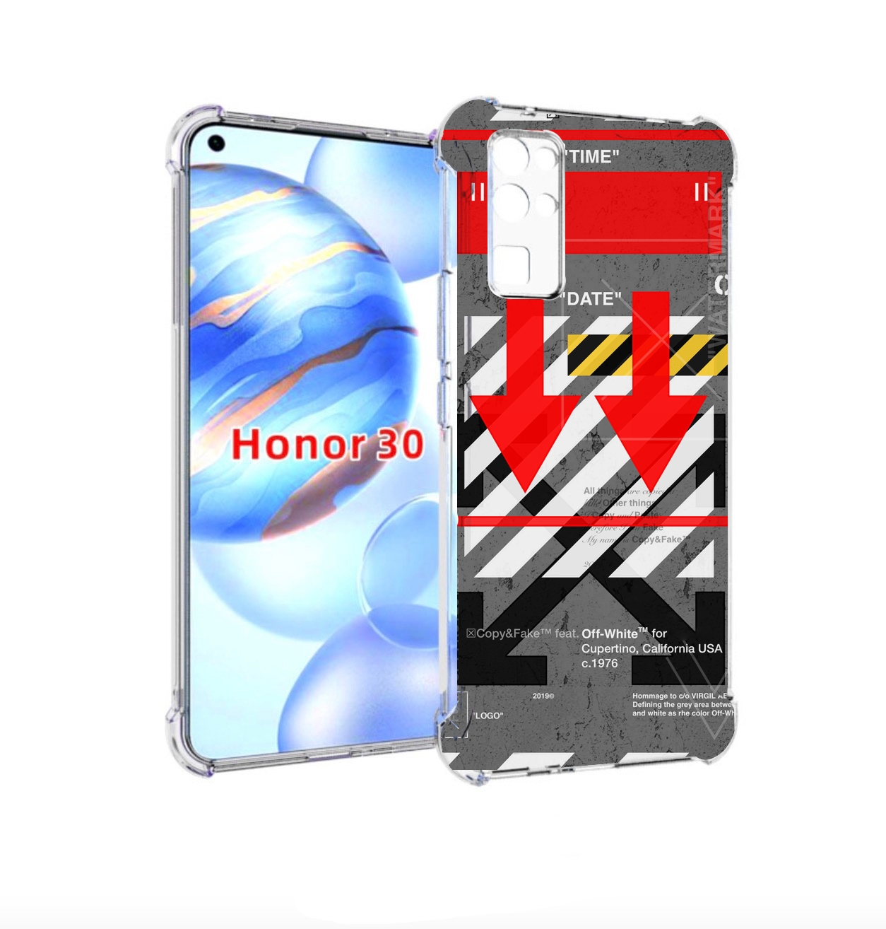 

Чехол бампер MyPads знаки-логотипы для Honor 30 (BMH-AN10) проти, Прозрачный, Tocco