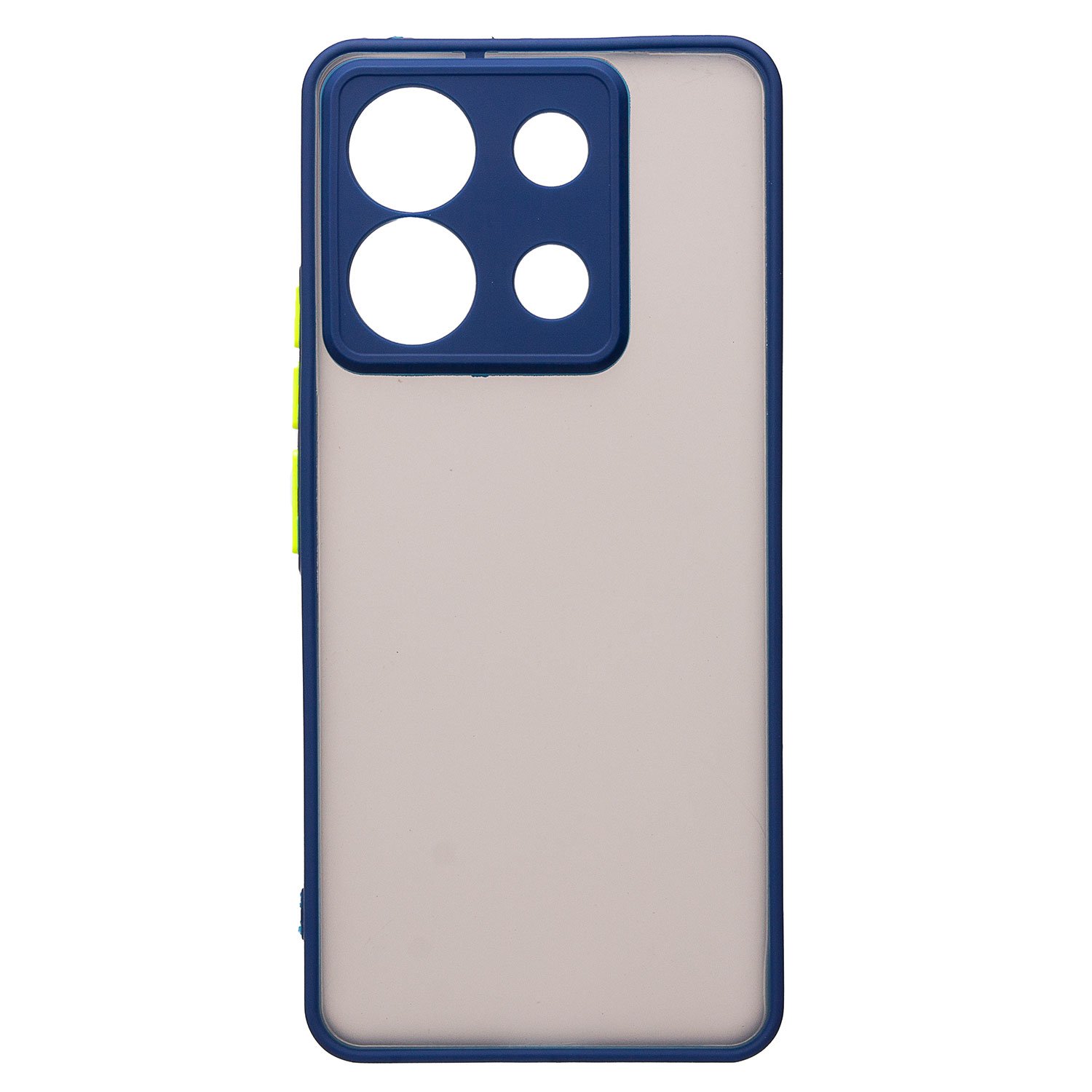 

Чехол для Xiaomi Poco X6 5G (23122PCD1G) пластиковый с окантовкой темно-синий