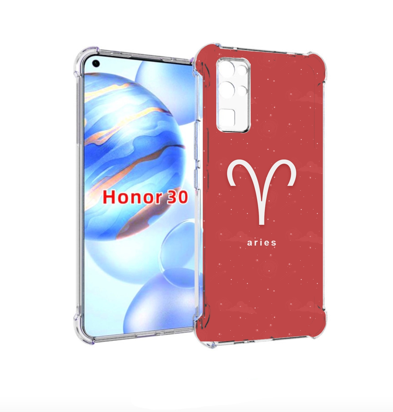 

Чехол бампер MyPads знак-зодиака-овен-5 для Honor 30 (BMH-AN10), Прозрачный, Tocco