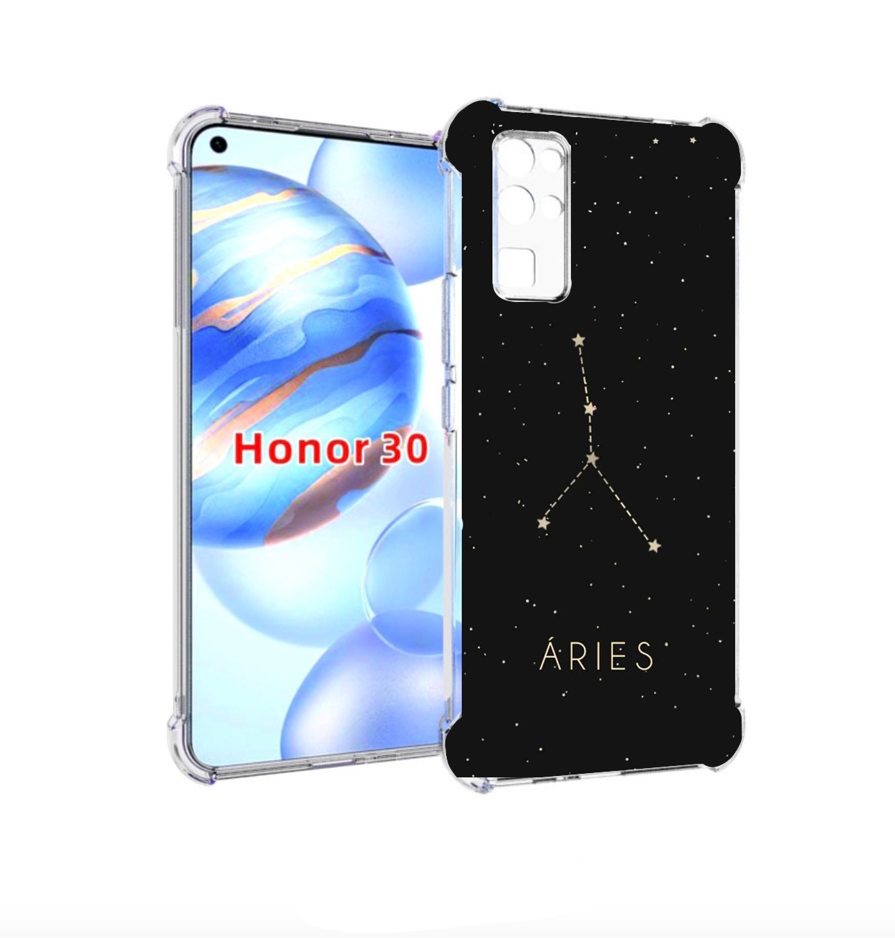 

Чехол бампер MyPads знак-зодиака-овен-3 для Honor 30 (BMH-AN10), Прозрачный, Tocco