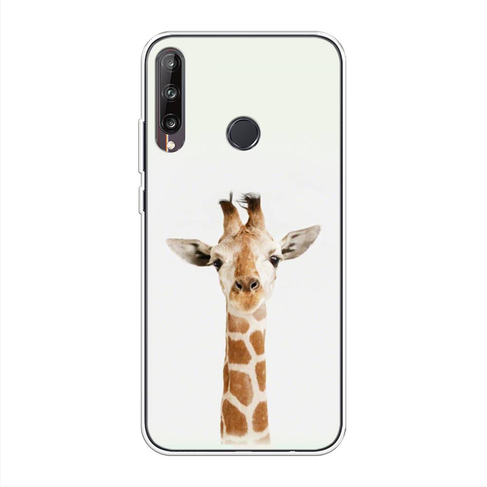 

Чехол на Huawei Y7p "Любопытный жираф", Бежевый;коричневый, 6103350-1