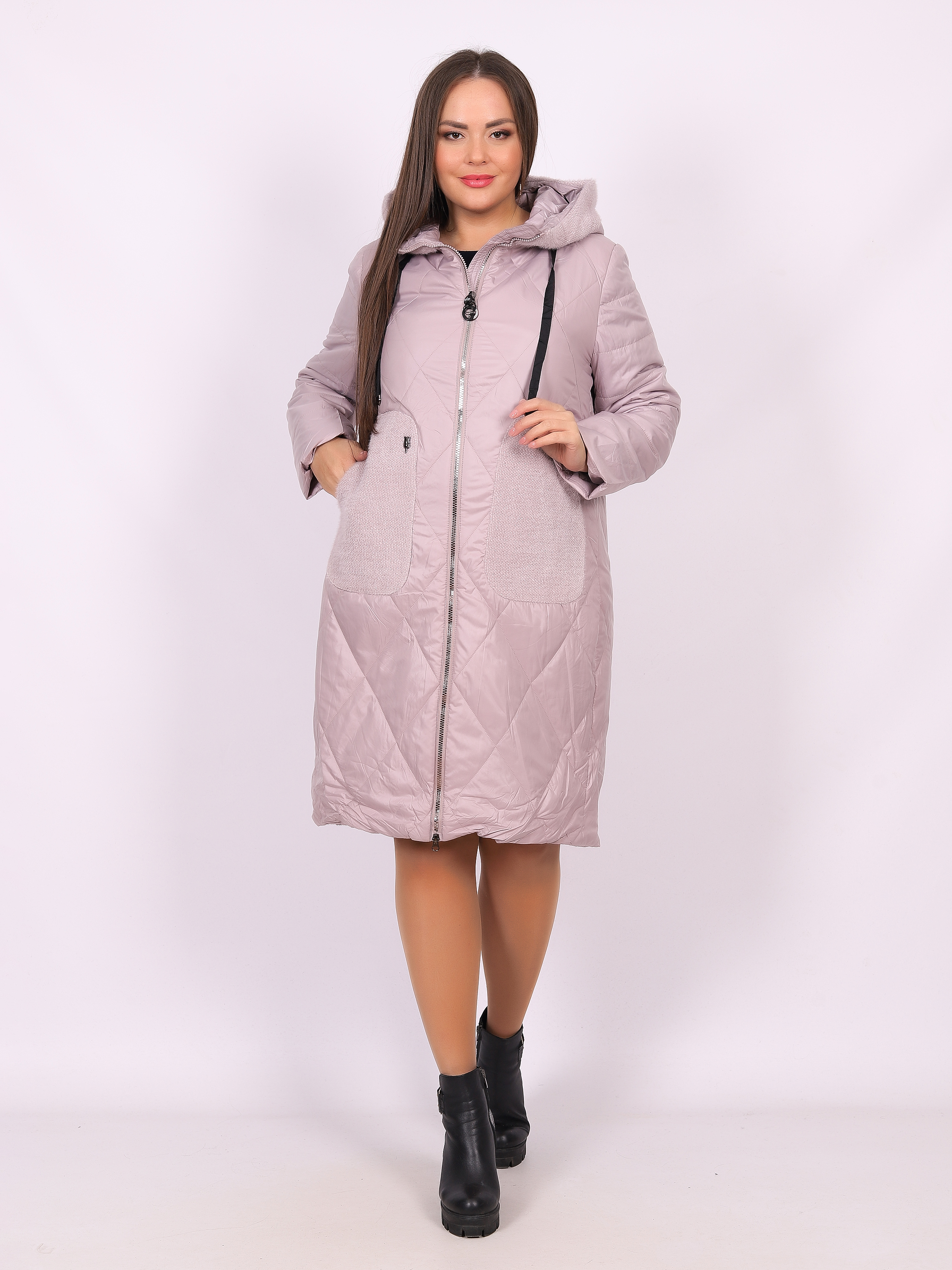 

Пальто женское Louren Wilton 91056 розовое 54 RU, 91056