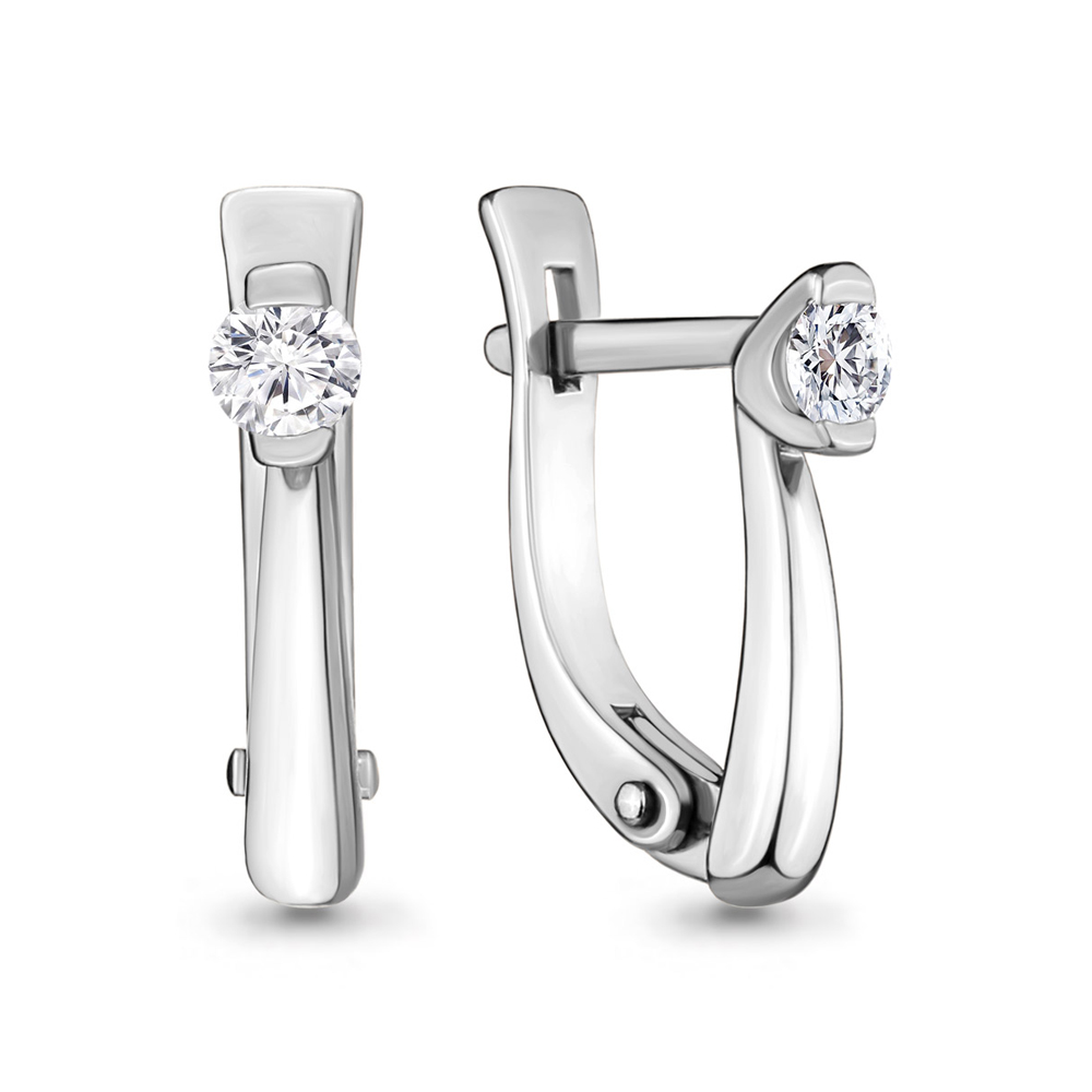 

Серьги из белого золота с бриллиантом Aquamarine Aquamarine 940837_585_бз, 940837_585_бз