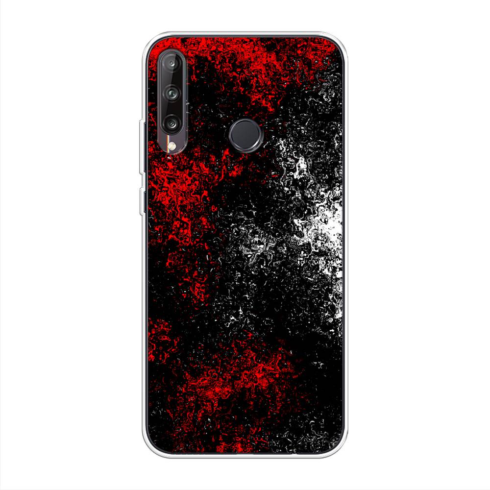 

Чехол на Huawei Y7p "Монотипия", Красный;черный;белый, 6103350-3
