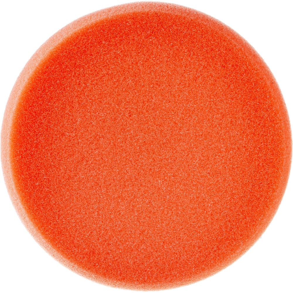 фото Круг полировальный на липучке оранжевый жесткий (150x50 мм) chamaeleon 49110
