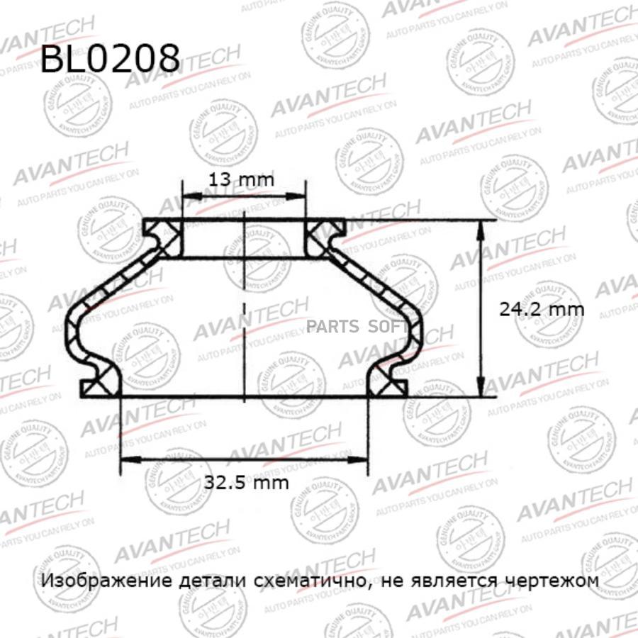 AVANTECH BL0208 Пыльники деталей подвески