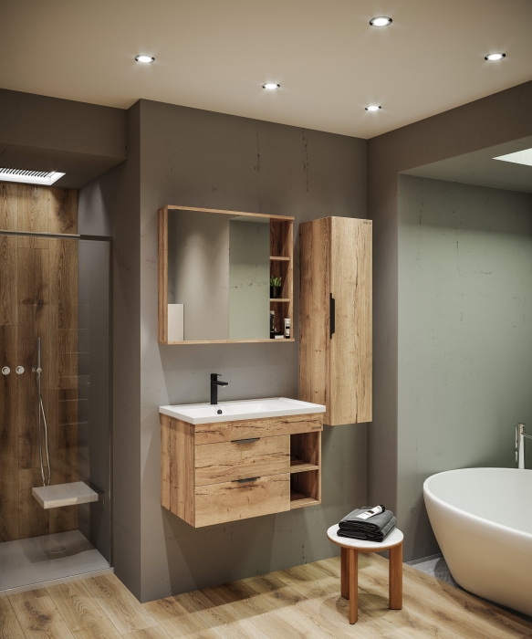 Мебель для ванной Grossman Форта 80 дуб галифакс