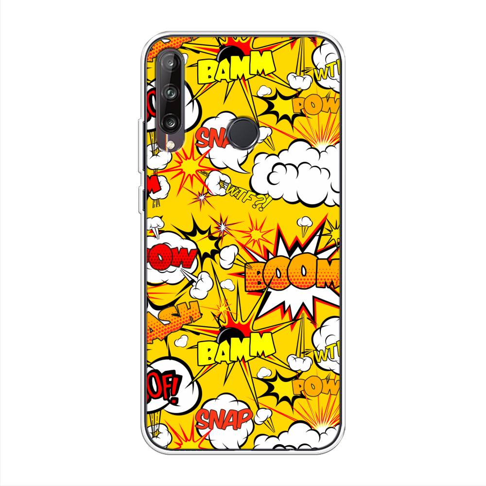

Чехол на Huawei Y7p "Поп Арт эффекты", Желтый;белый;оранжевый, 6103350-6