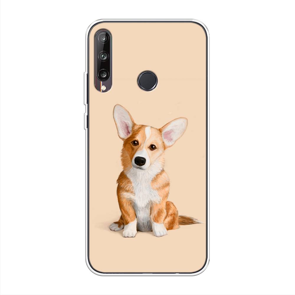 

Чехол на Huawei Y7p/P40 Lite E/Honor 9C "Грустный Корги", Коричневый;бежевый, 6103350-1