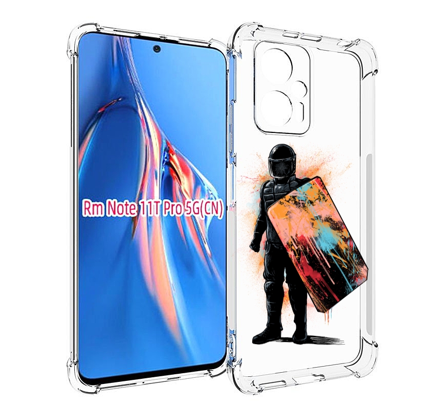 

Чехол MyPads солдат с красочным щитом для Xiaomi Redmi Note 11T Pro / 11T Pro Plus / Po..., Прозрачный, Tocco