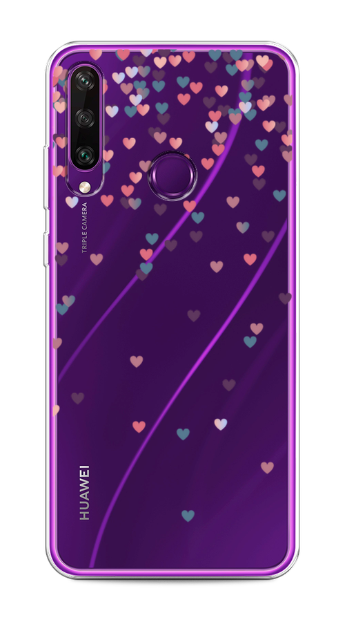 

Чехол на Huawei Y6p "Посыпка сердечки", Розовый;фиолетовый, 6103250-3