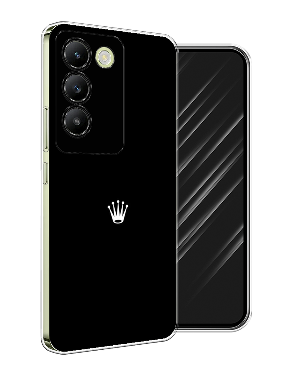 

Чехол Awog на Vivo V30 lite 4G "Белая корона на черном фоне", Черный, 2610350-1