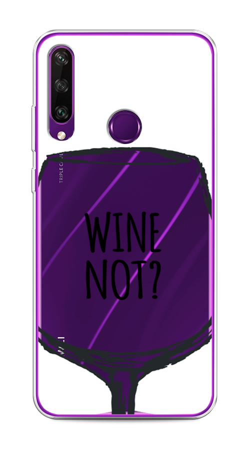 

Чехол на Huawei Y6p "Wine not white", Белый, 6103250-6