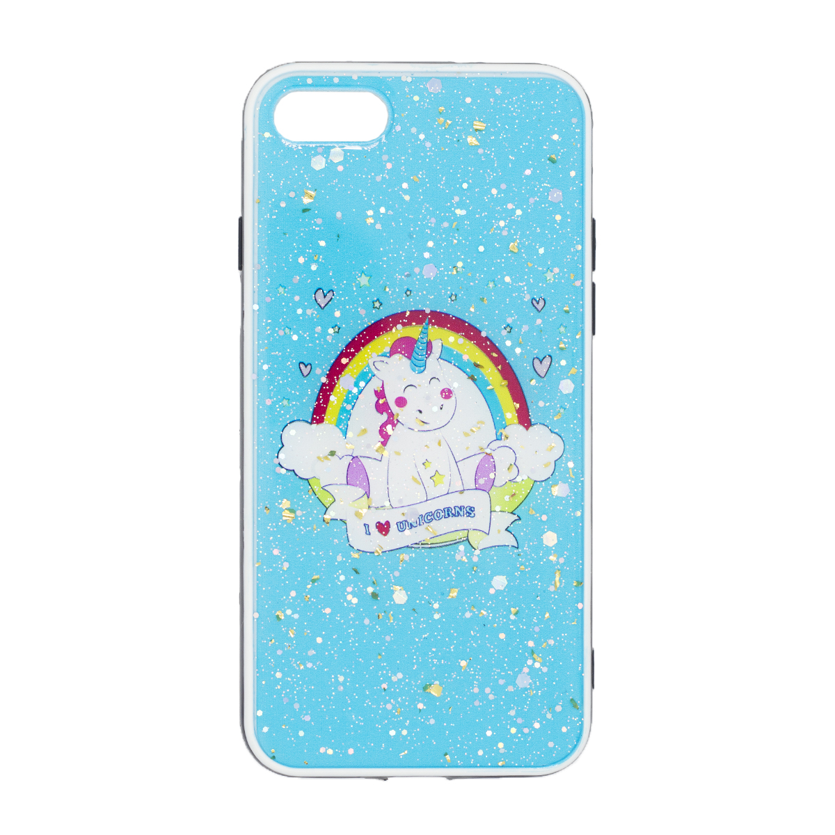 фото Чехол nuobi fashion young для iphone 7/8 (i love unicorns)