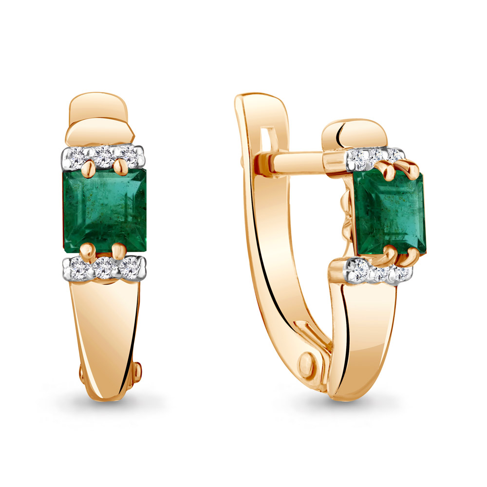 

Серьги из красного золота с бриллиантом Aquamarine Aquamarine 940813к_585_кз, 940813к_585_кз