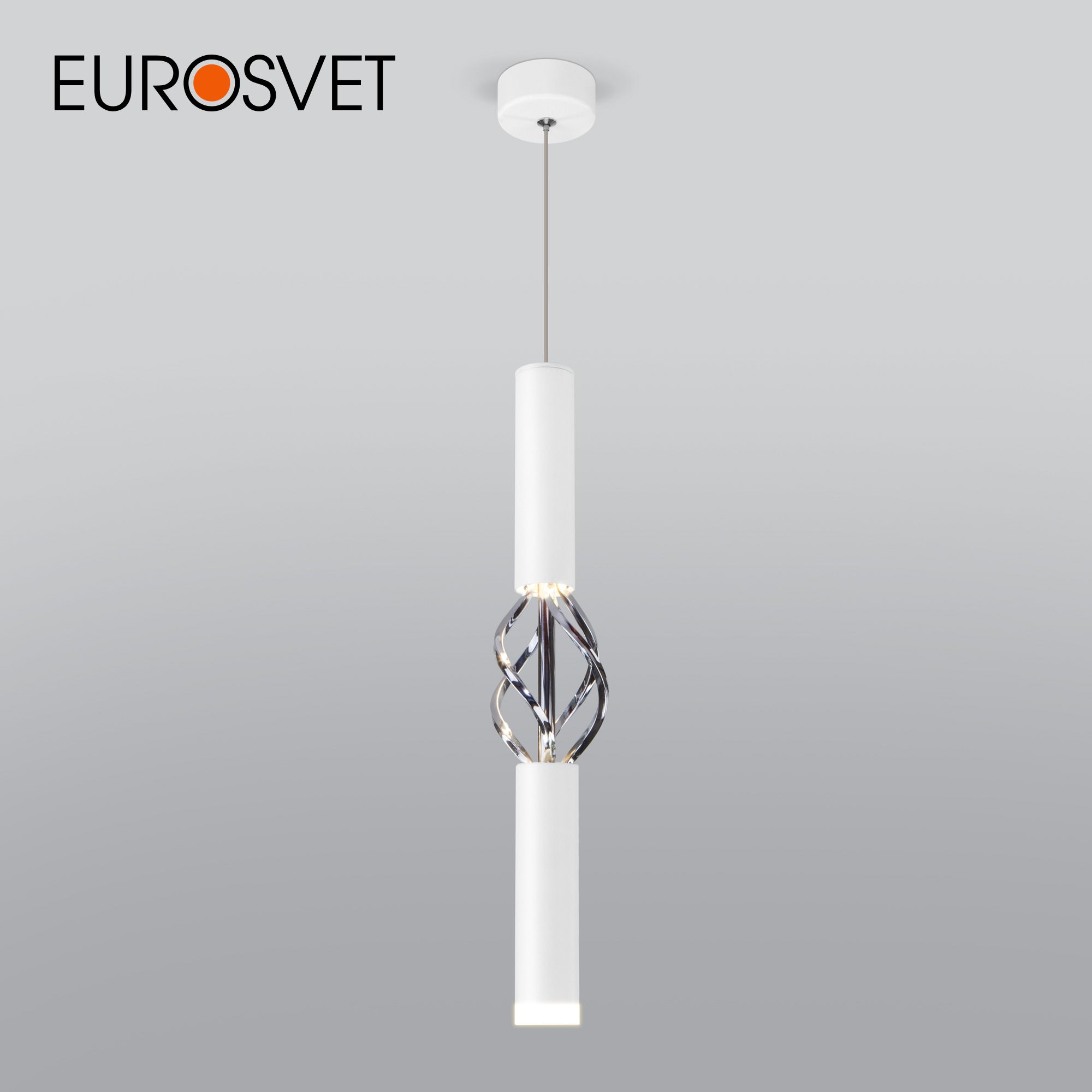 

Подвесной светодиодный светильник Eurosvet Lance 50191/1 LED 8W 4200Е белый/хром