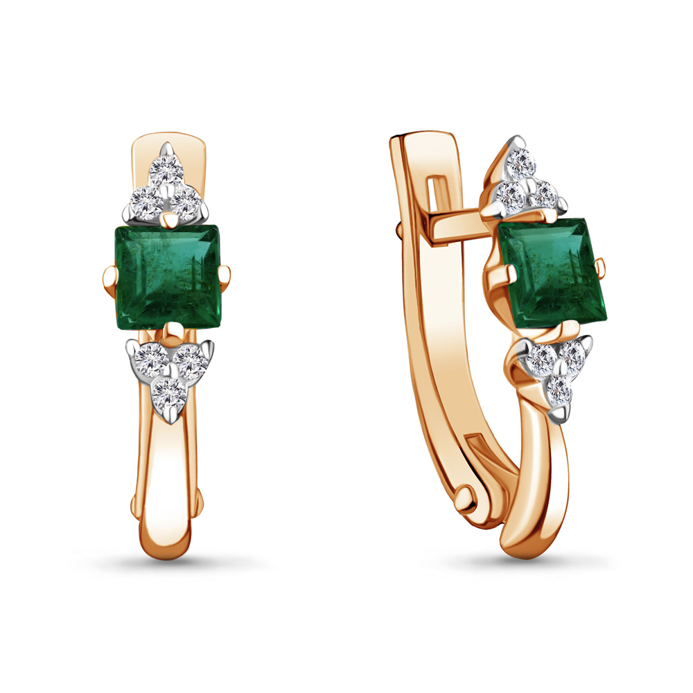

Серьги из красного золота с бриллиантом Aquamarine Aquamarine 940810Ак_585_кз, 940810Ак_585_кз